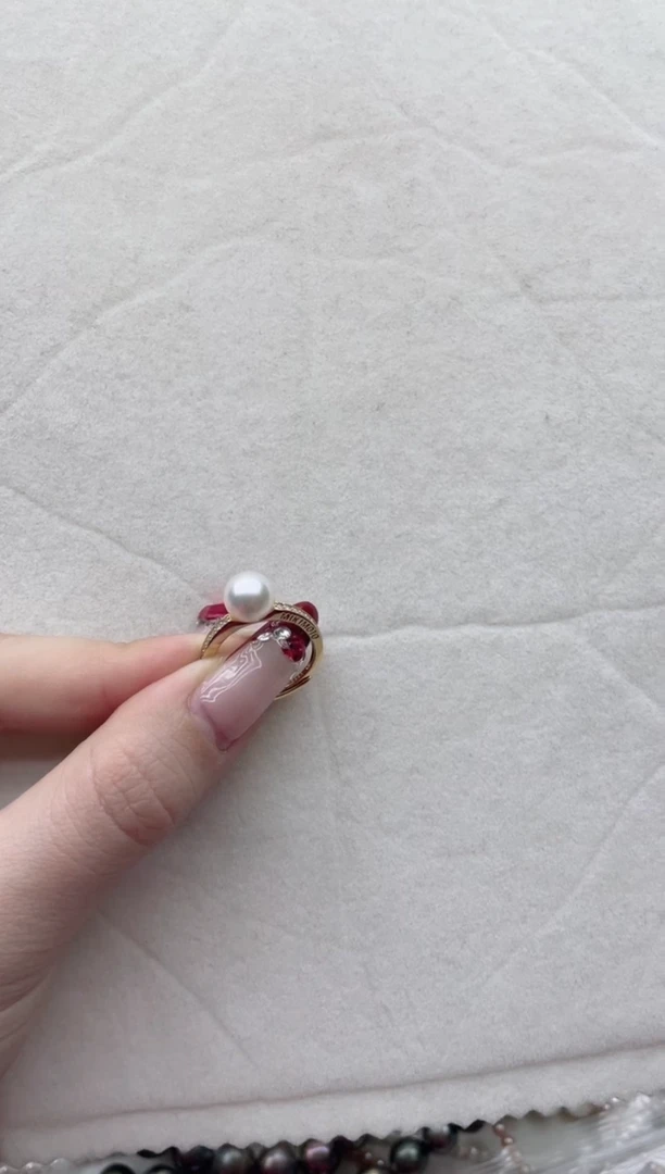 【闪购商品】海水珍珠戒指银S925镶嵌Y27