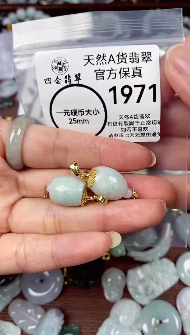 【闪购商品】翡翠颈饰未镶嵌天然A货翡翠1971