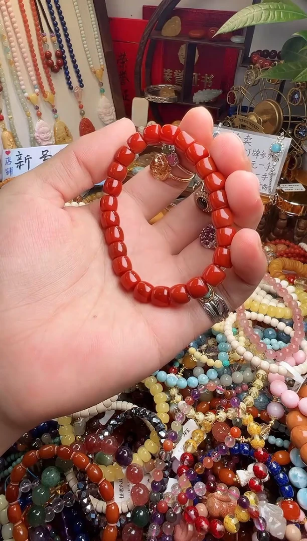 未镶嵌手链南红玛瑙1****耐（一物一件）010274