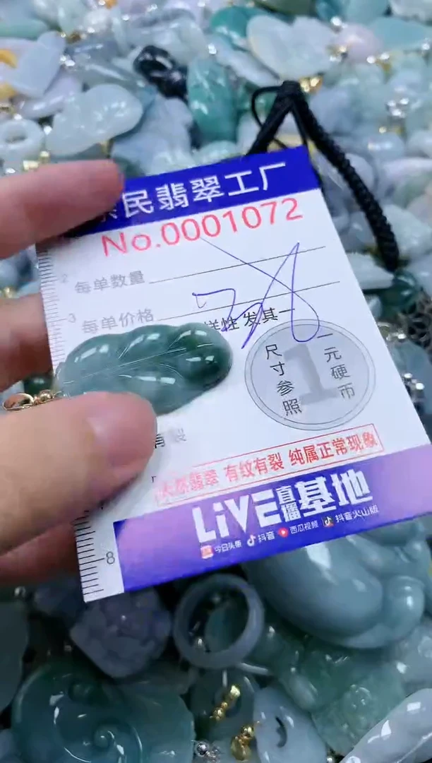 翡翠未镶嵌吊坠(不含链)1072