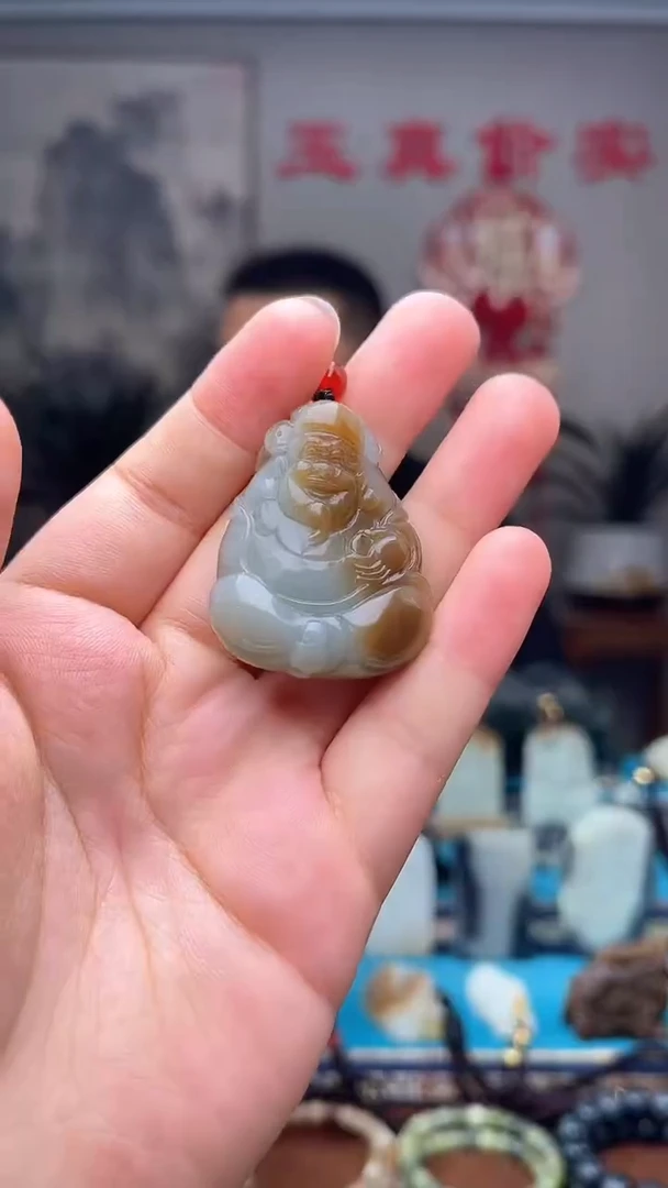 和田玉未镶嵌挂件1