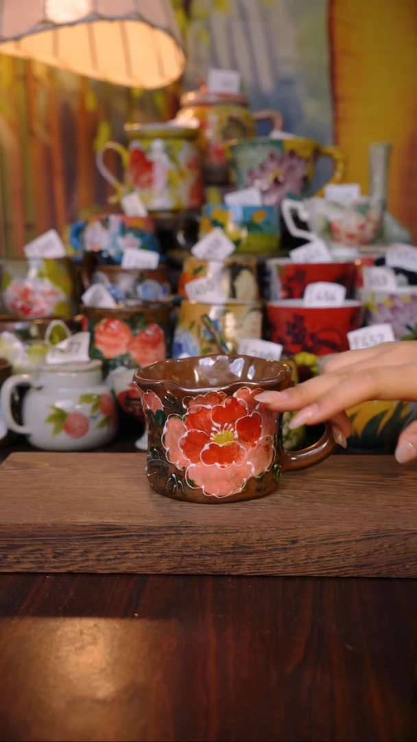 摆件泥垚手作 景德镇手工手绘器物
