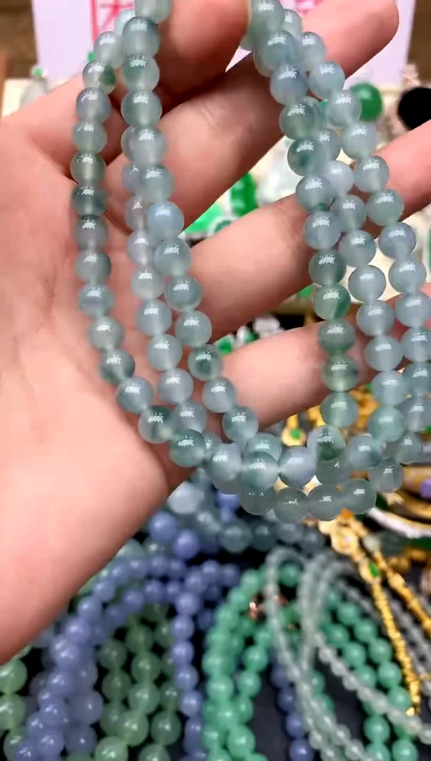 未镶嵌手串翡翠400-中国好珍宝
