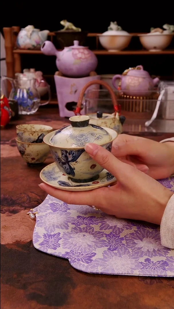 亘古茶具福利分享@三才盖碗