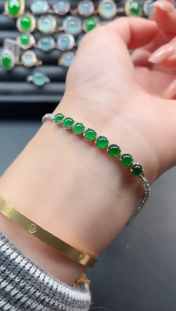 银S925镶嵌戒指翡翠111111