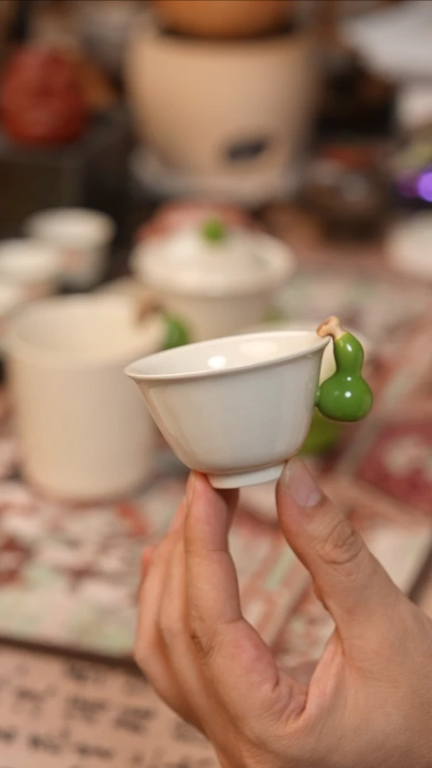 茶具葫芦草木灰小杯
