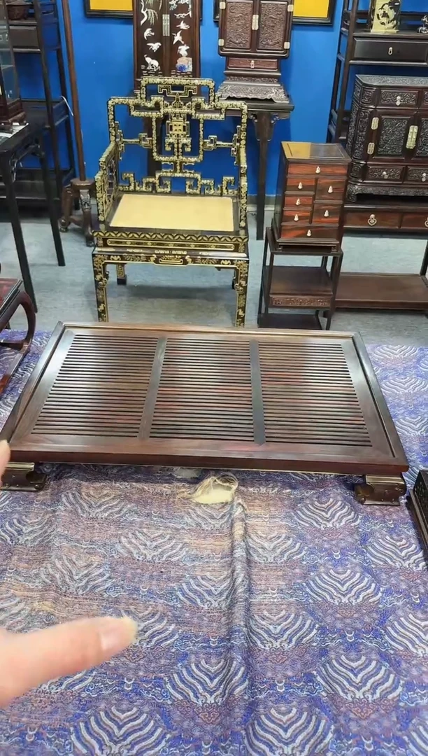 【闪购商品】红酸枝木类成套家具茶盘