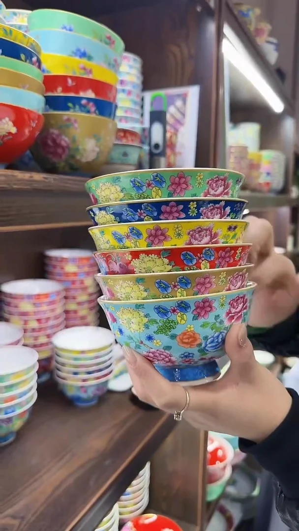 【闪购商品】瓷片5英寸饭碗6个景德镇餐具