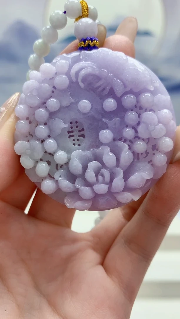 未镶嵌定制翡翠4812jw-毛货挂件84赠珠链