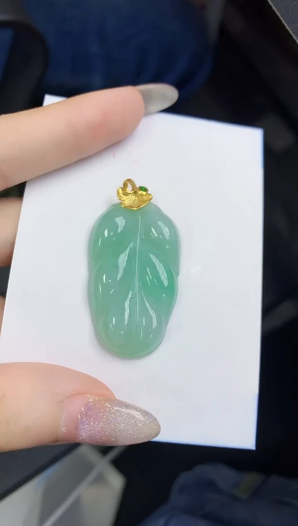 颈饰未镶嵌翡翠天然翡翠A货
