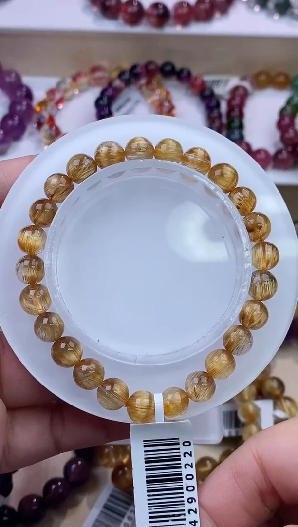 发晶手链未镶嵌顺发板钛金7m+