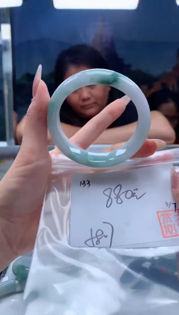 【闪购商品】定制翡翠未镶嵌毛货手镯需精细抛光/手镯133