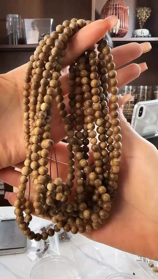 手串沉香06文莱野料圆珠多圈多样性发一