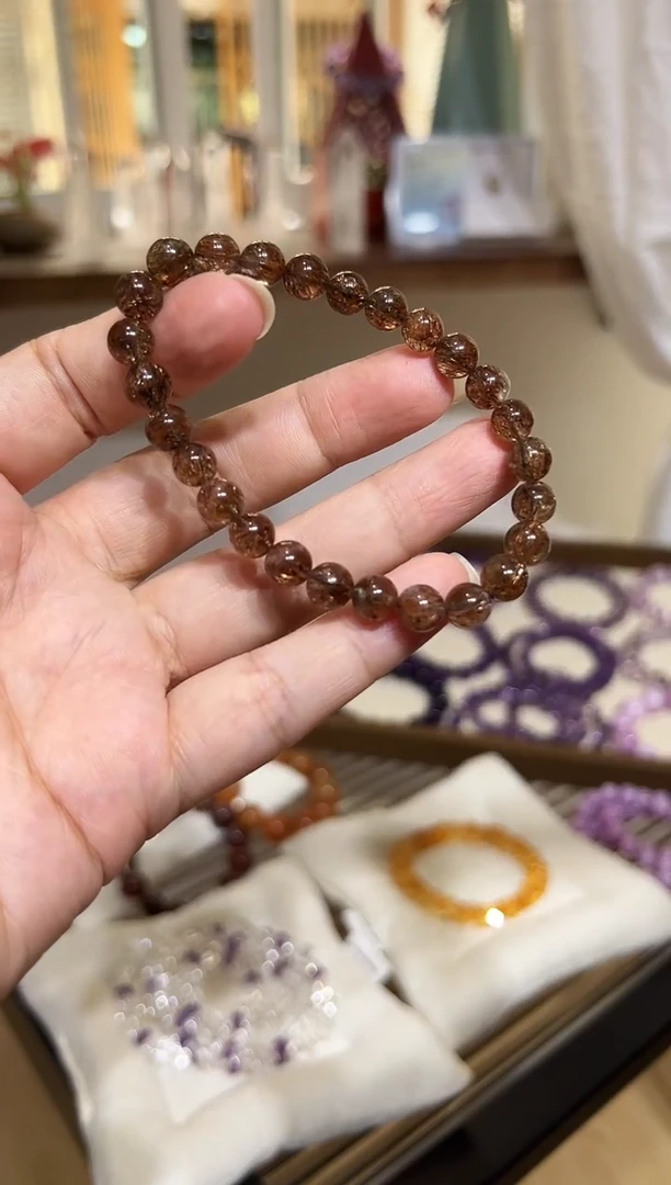 未镶嵌手链水晶黑金超卡7+