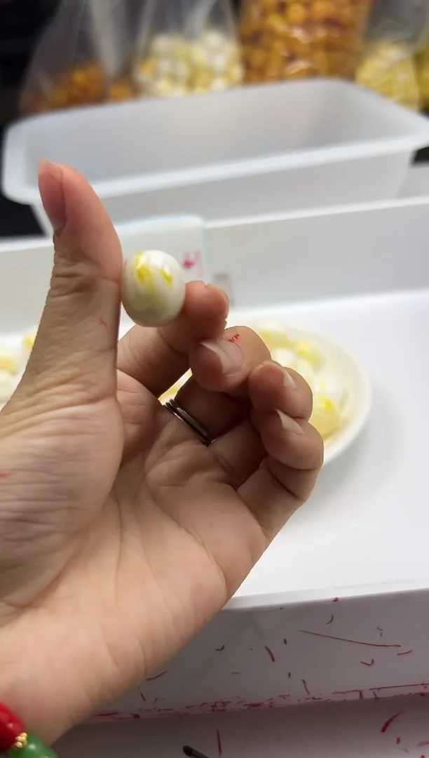 蜜蜡颈饰未镶嵌w2393骨瓷白桶珠16*14mm*6颗
