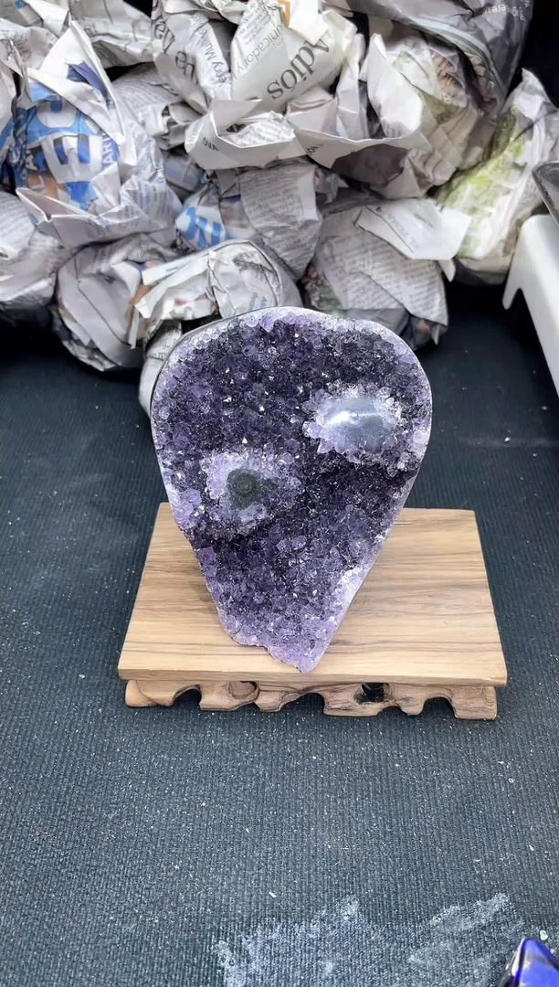 【闪购商品】紫晶1银S925镶嵌69号摆件