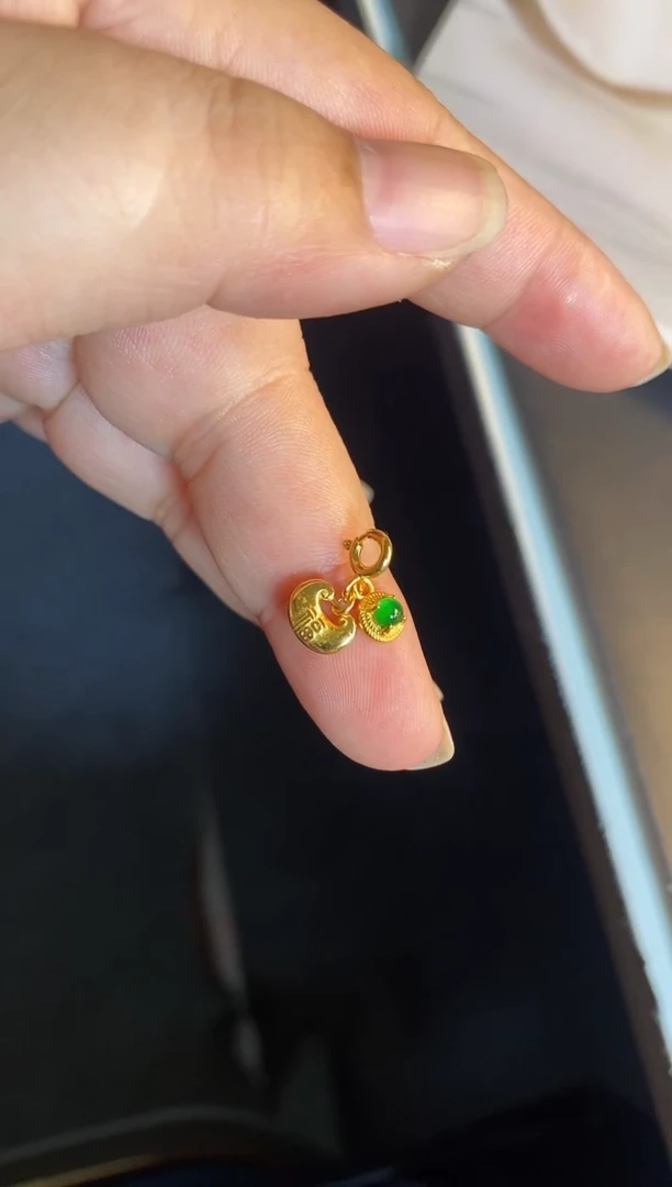 吊坠(不含链)银S925镶嵌翡翠1