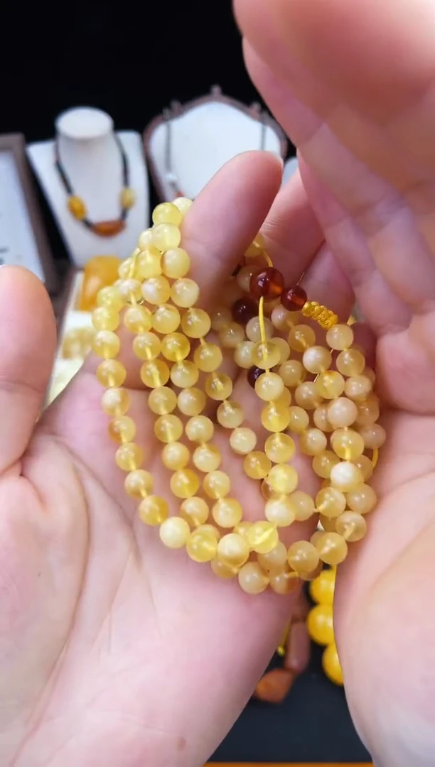 琥珀未镶嵌珠宝奇石柒月