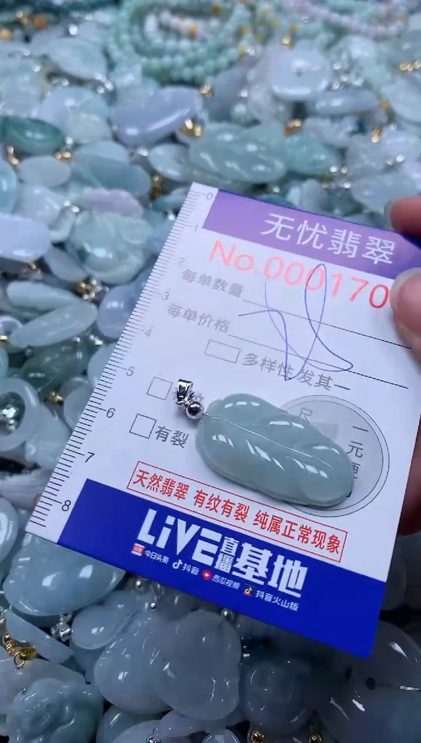 翡翠未镶嵌吊坠(不含链)1706