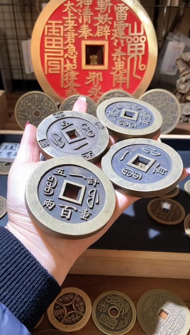 【闪购商品】铜现代翻砂铜工艺品宝福一套