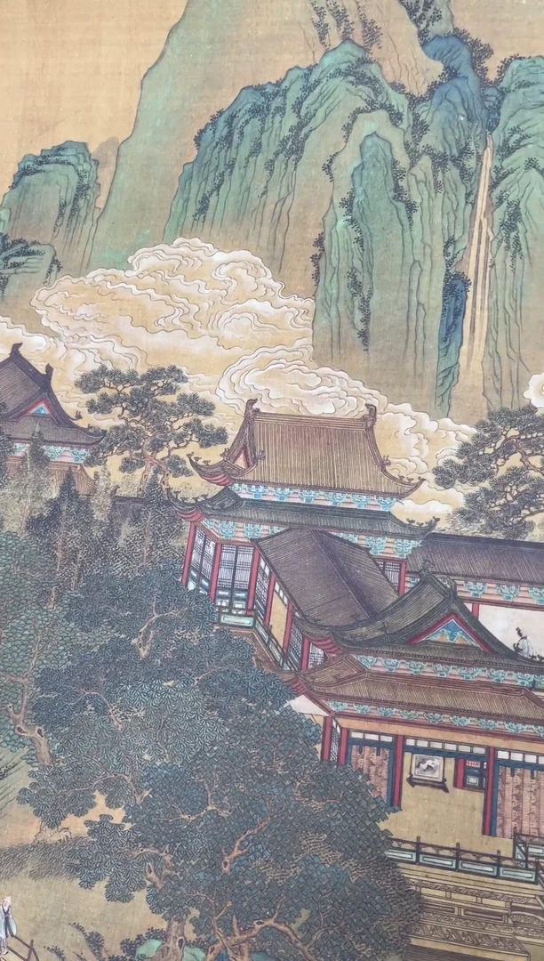 【复刻品】仇英 蟠桃仙会