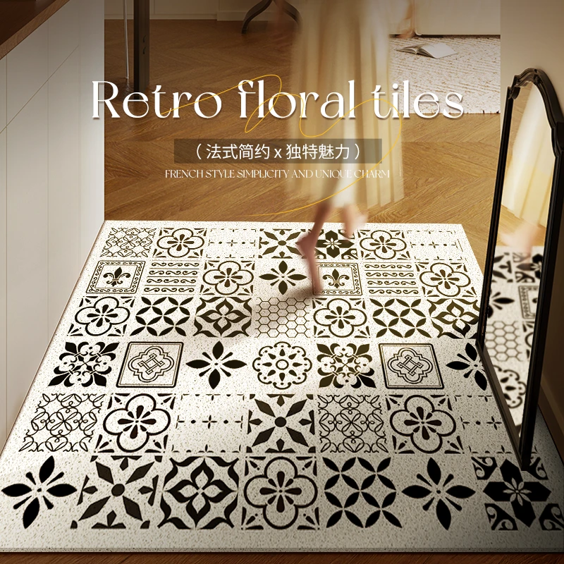 入户门地垫丝圈门口蹭泥蹭灰除尘防滑脚垫玄关免洗耐磨地毯可定制