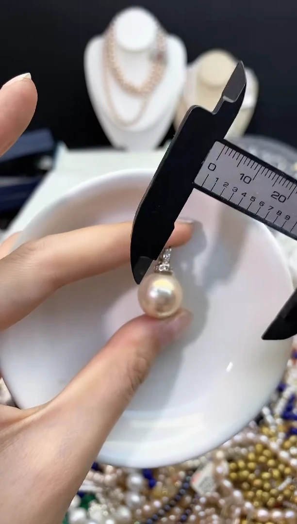 【闪购商品】淡水珍珠60未镶嵌不圆*万能扣吊坠