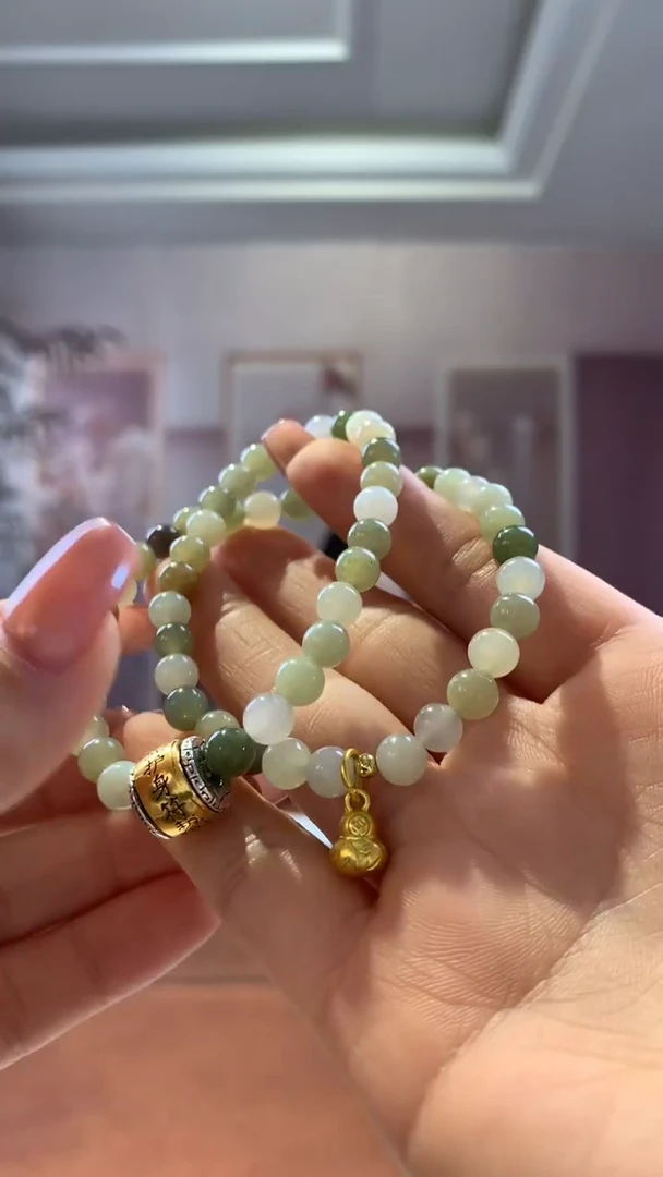 【闪购商品】和田玉手串未镶嵌多宝双圈