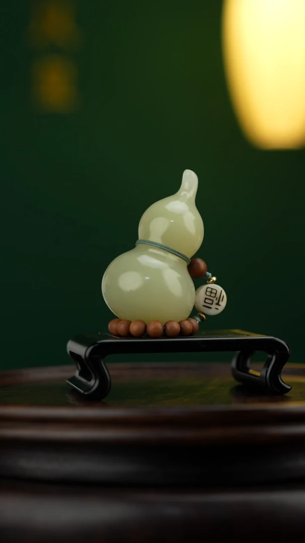 玉【手捻玉福禄】天然玉石手把件