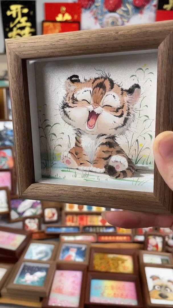 国画纯手绘书法绘画作品