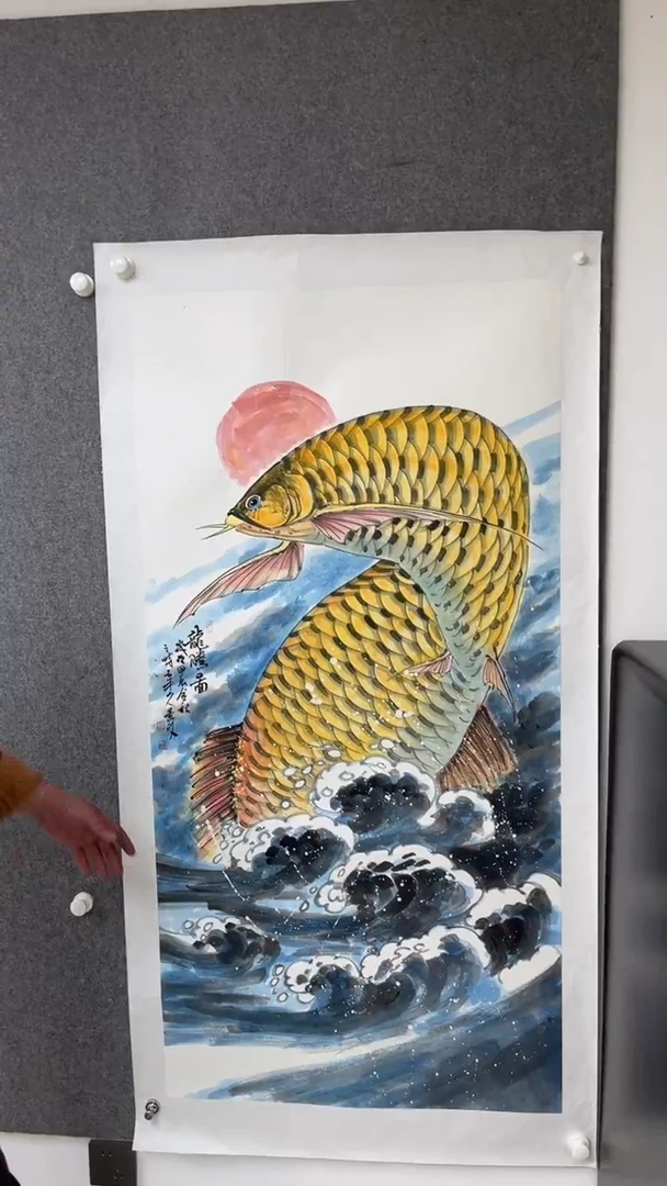 国画梁景欣老师四尺