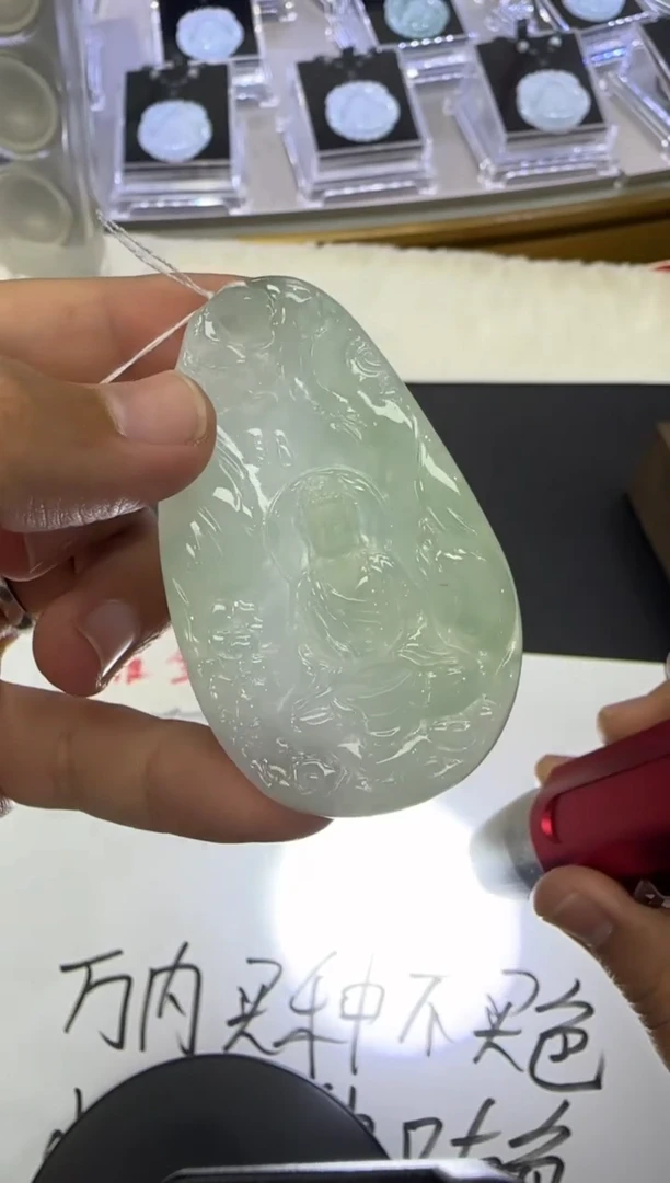 【闪购商品】翡翠颈饰未镶嵌天然翡翠A货孤品一件