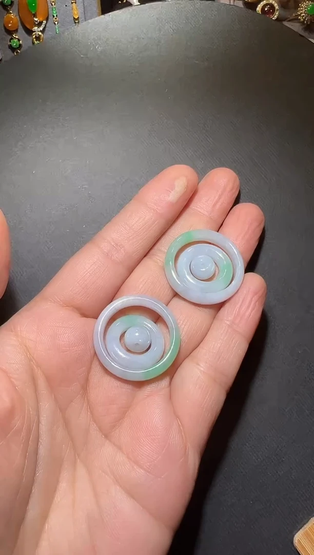 未镶嵌戒指翡翠翡翠指圈一套（多样性发一）