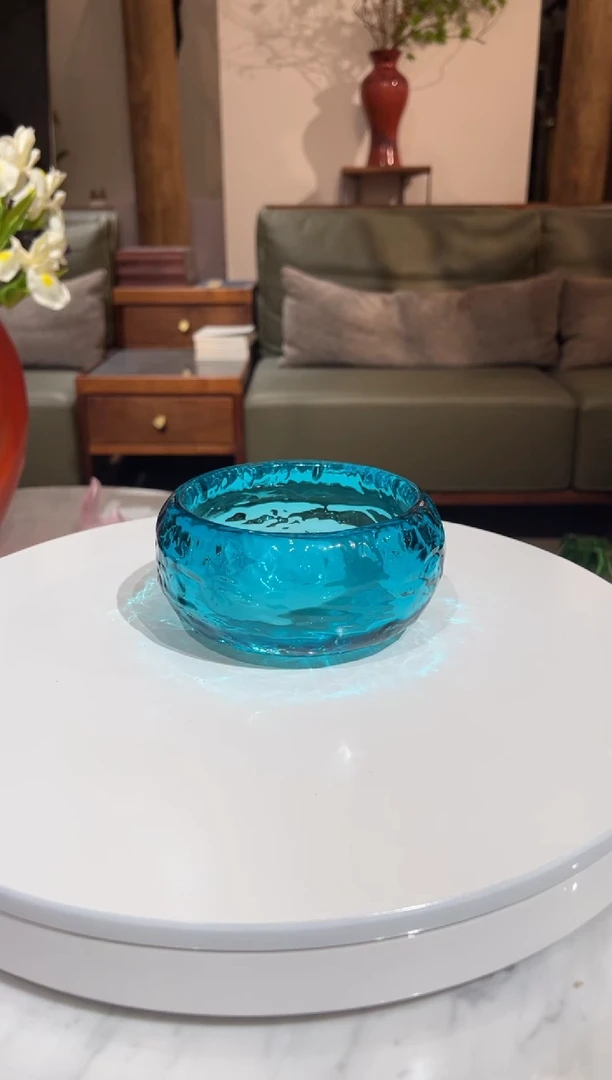 【闪购商品】摆件AJ01007蓝色小烟灰缸