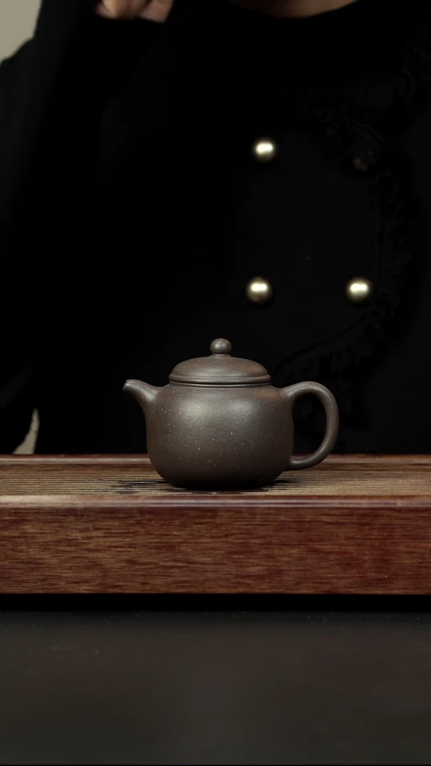 茶壶紫砂粗砂千禧紫泥 匏樽