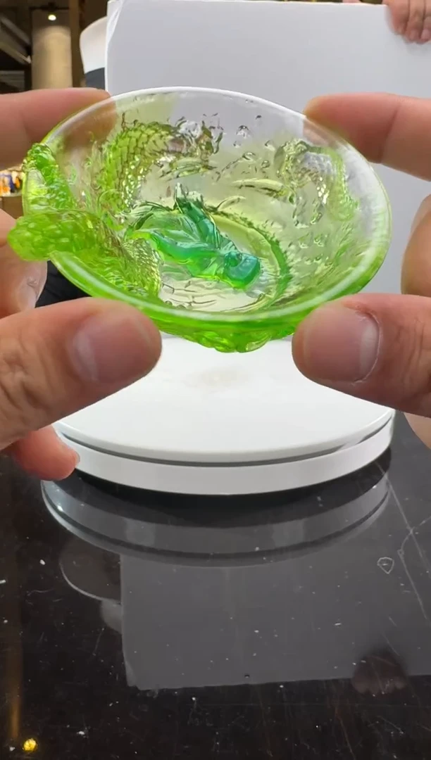 摆件祖母绿祥龙主人杯