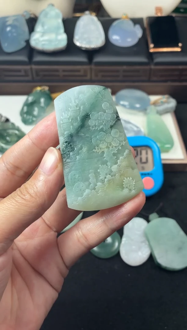 未镶嵌定制翡翠新**，5022毛货不退不换