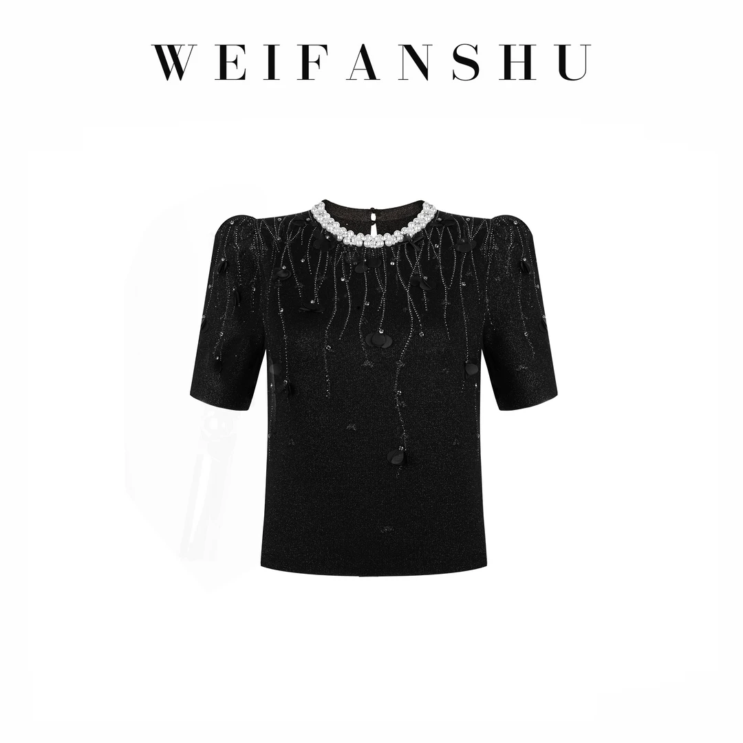 WEIFANSHU/魏凡舒【星光异彩】早秋新款羊毛套装上衣&长袖上衣&半裙