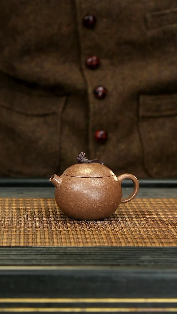 【闪购商品】紫砂茶壶18莲珠 桃花泥