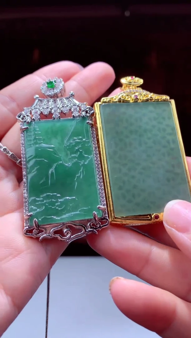 翡翠未镶嵌颈饰天然翡翠（拍一发二）