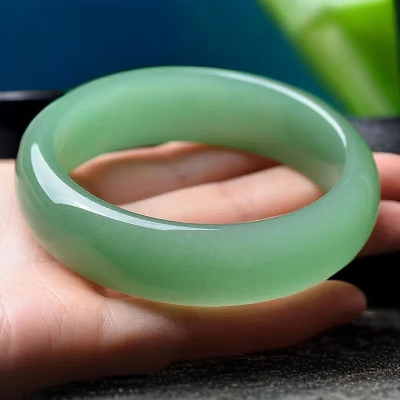 东陵玉手镯绿色深菜绿冰绿满绿镯子东陵石玉镯多样性发货有色差