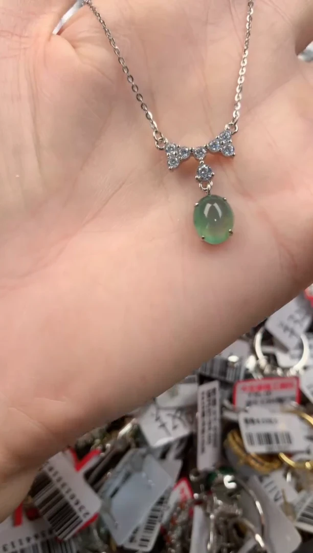 银S925镶嵌戒指翡翠333          4