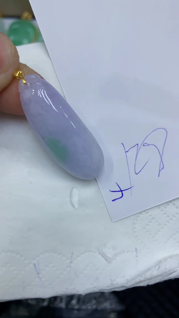 颈饰18K金镶嵌翡翠翡翠11111