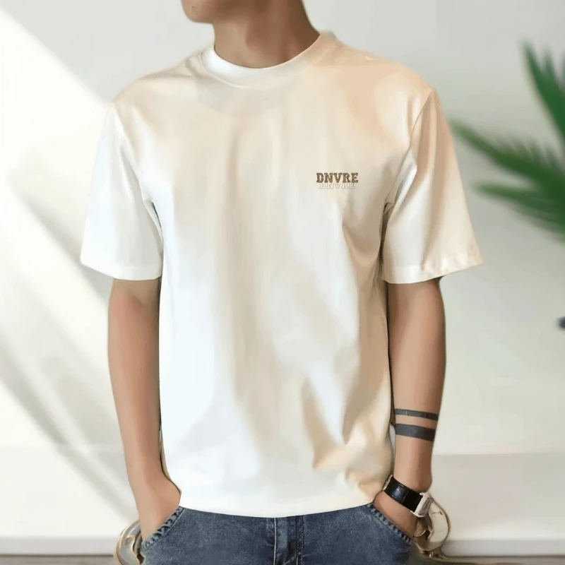 啄木鸟美式痞帅重磅纯棉男短袖T恤青年男女款夏季ins潮牌街头宽松