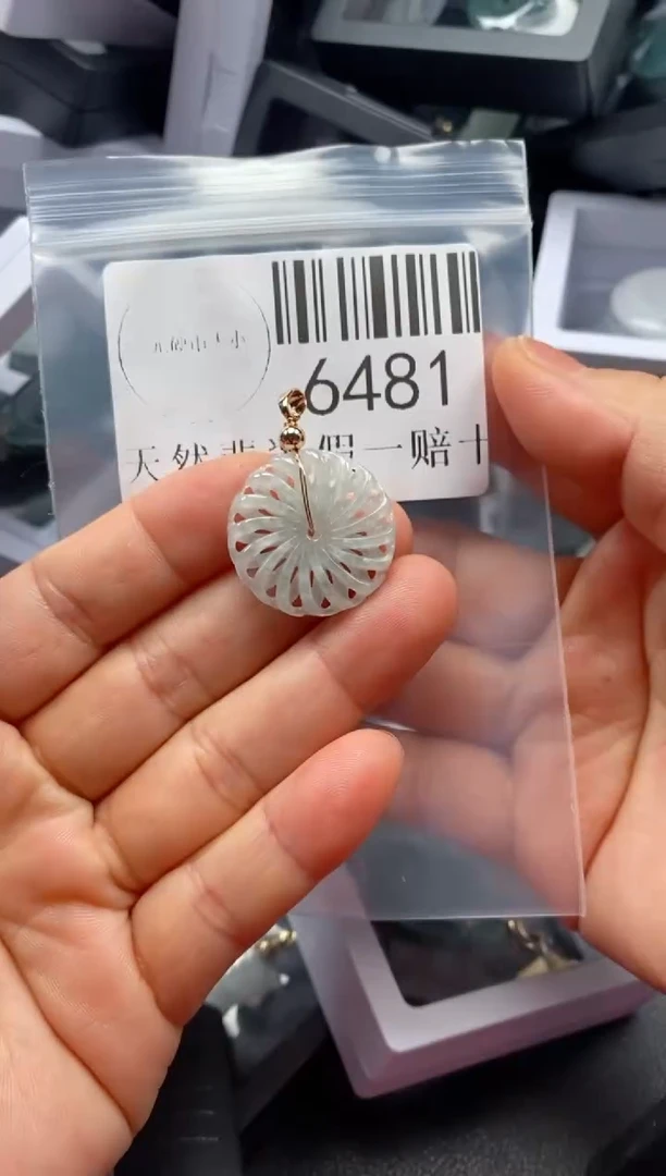 翡翠未镶嵌吊坠(不含链)6481