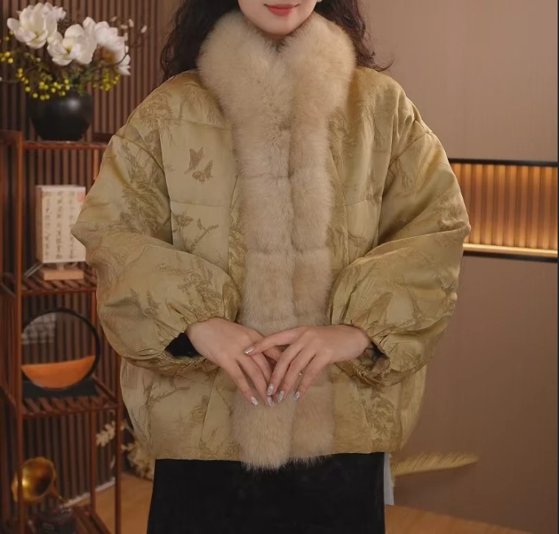 烟岚云岫新中式国风重工提花冬季保暖2024D8001媛媛蒂莎仓