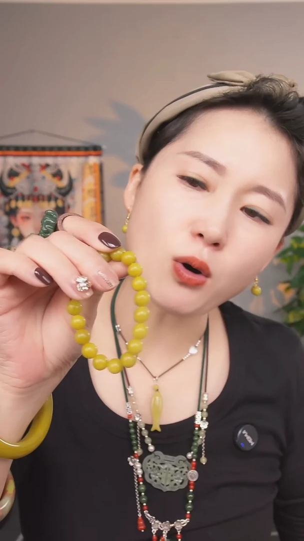 未镶嵌岫玉手链珠珠手链多样性发货一件