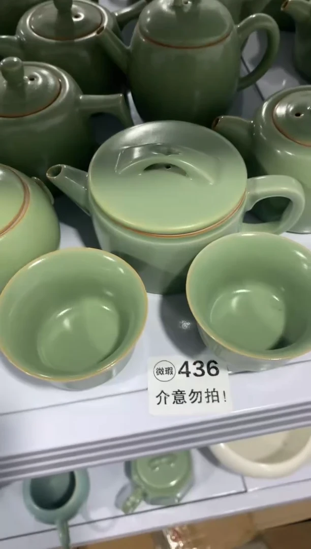 【清！一件不留】汝窑、茶壶盖碗茶杯主人杯微矿点
