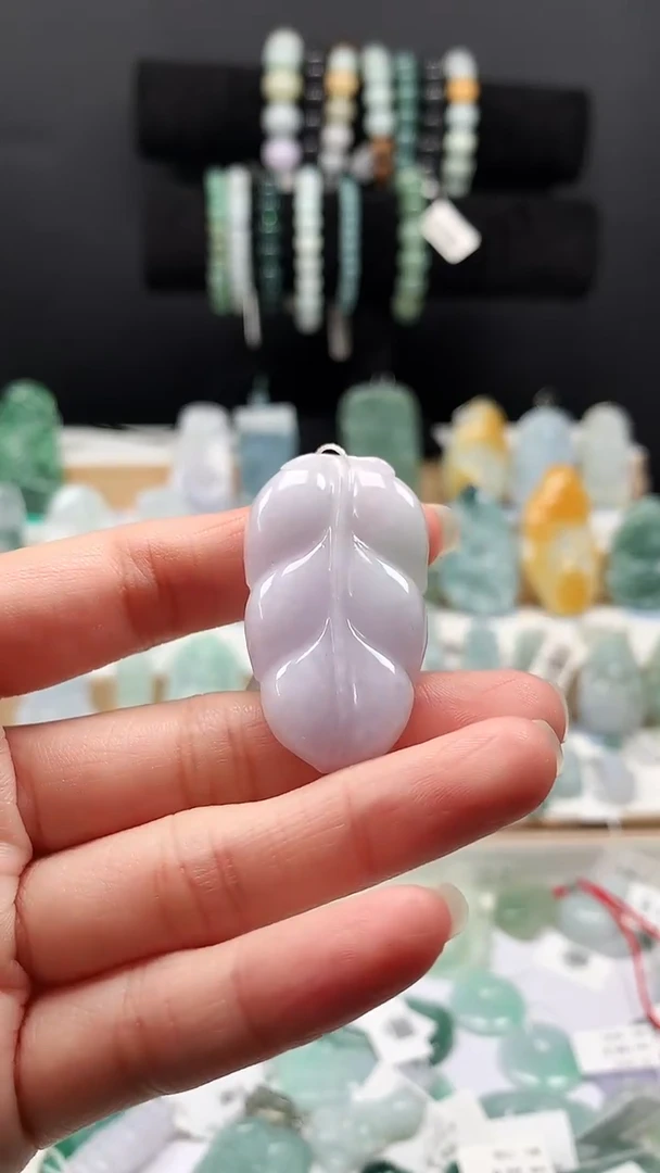 吊坠(不含链)未镶嵌翡翠91叶子