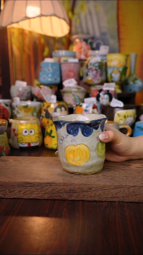 摆件泥垚手作 景德镇手工手绘器物